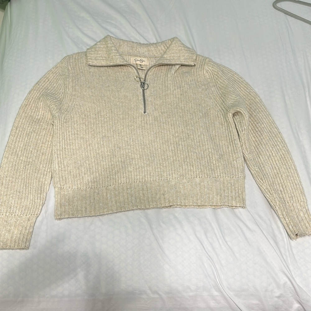 Jessica Simpson 1/4zip knitted sweater